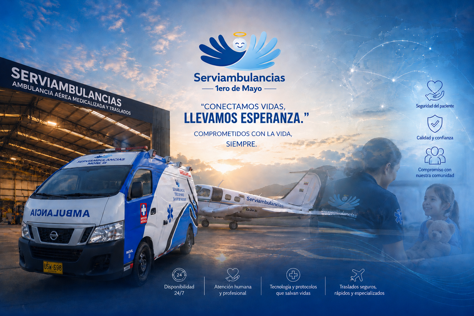 Banner principal Serviambulancias 1ero de Mayo S.A.S.